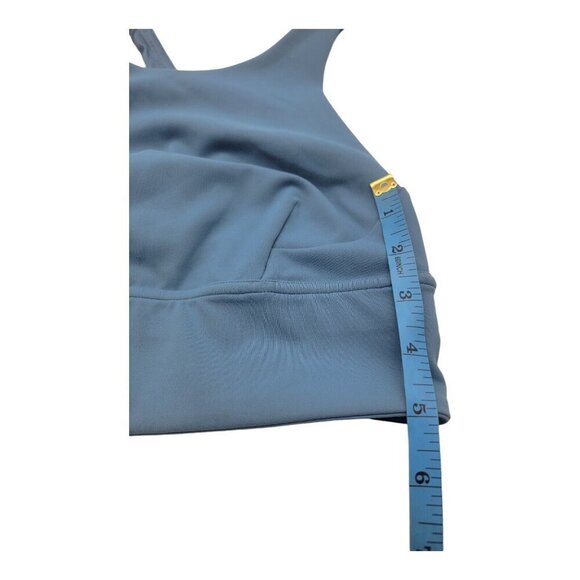 Lululemon Bra Women 4 blue Wunder Train Sports Long Line Athleisure LW2CNSS - Picture 3 of 6